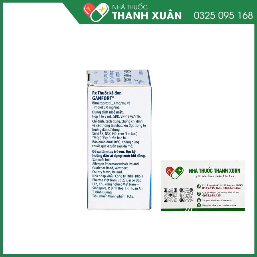 Ganfort thuốc tra mắt điều trị tăng nhãn áp, Glaucoma góc mở